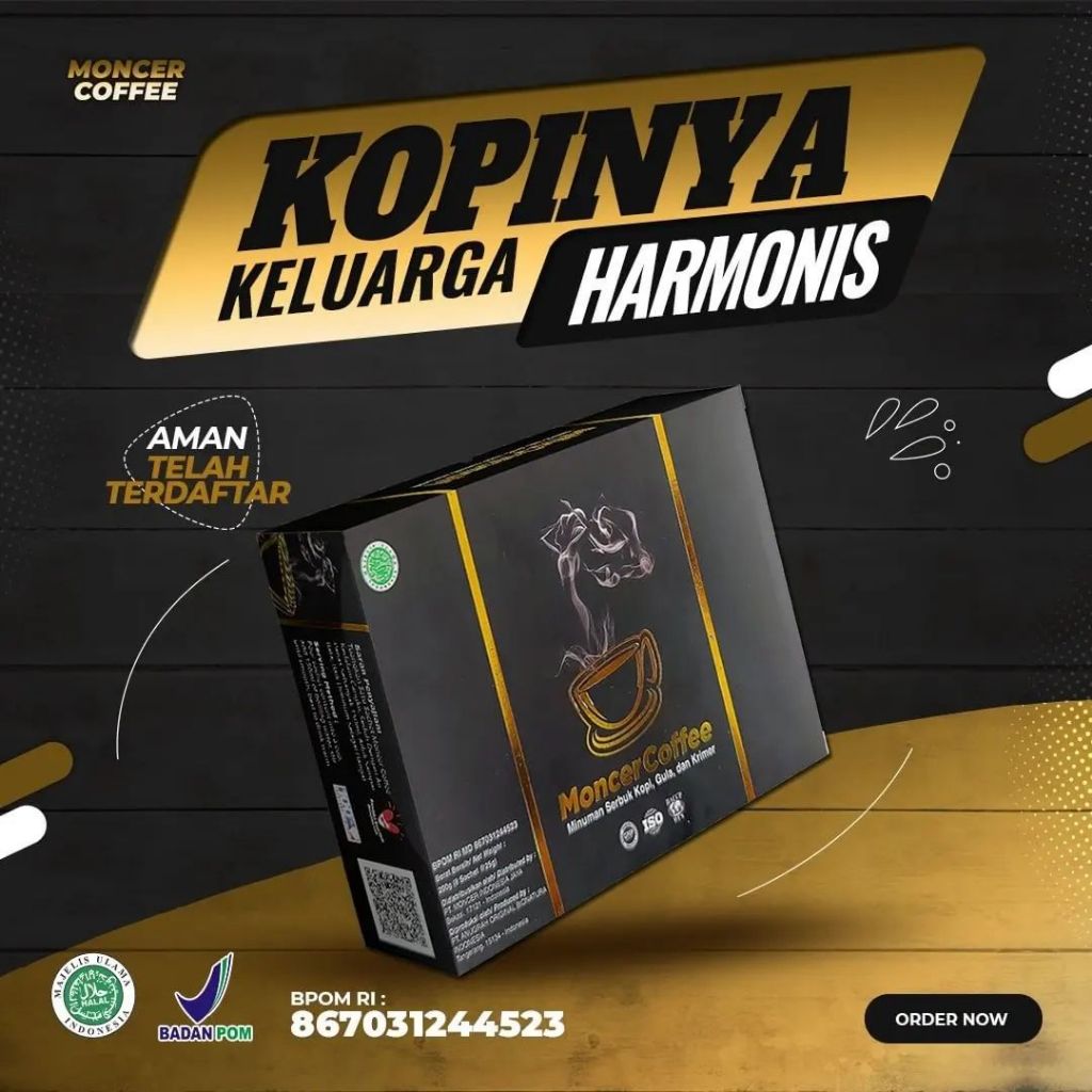 

MONCER Koffe Sehat Aman di minum | Kopinya Keluarga Harmonis