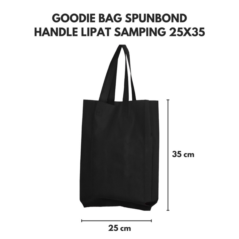 

(HARGA SATUAN/PER PCS) Tas press 25x35 / Tas handle / Goodiebag / Goodiebag Spunbond / Spunbond / Tas Spunbond / Tas tali