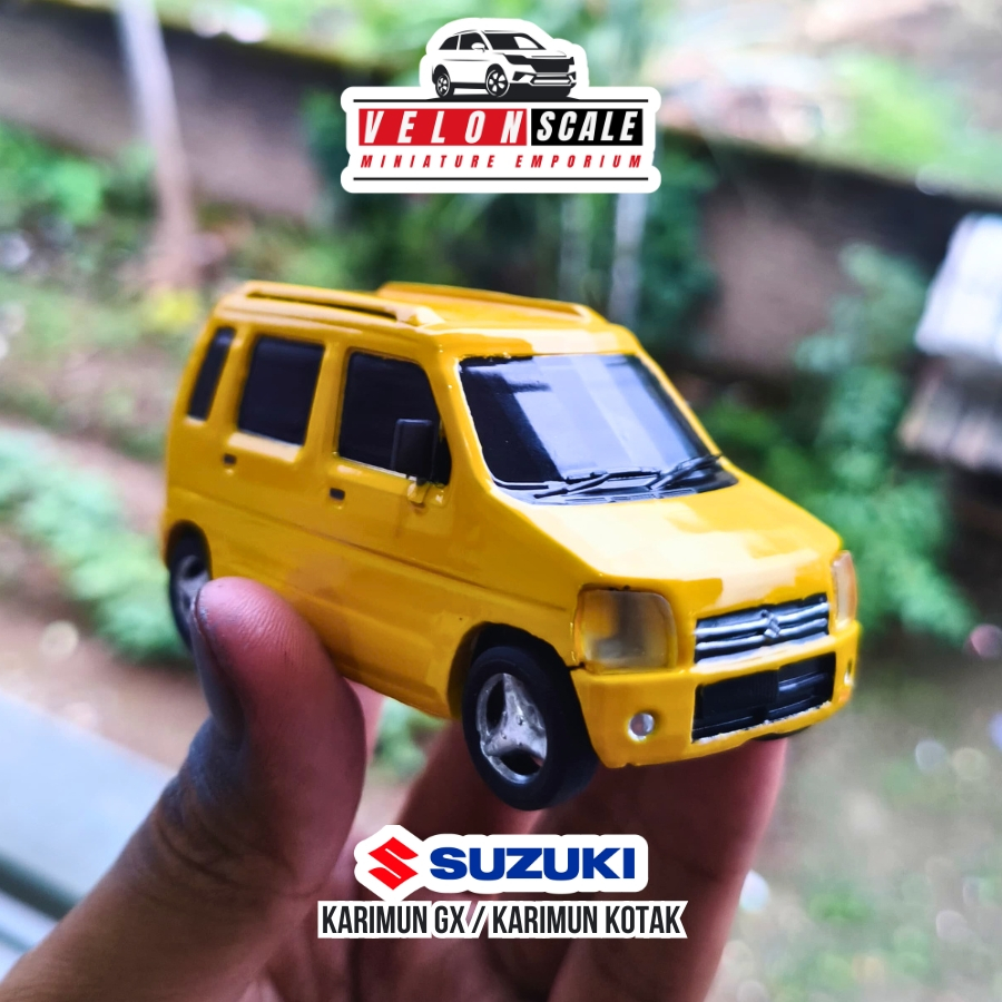 Diecast Miniatur Suzuki Karimun GX/Karimun skala 1:43 bisa request warna, aksesoris dan platniomor