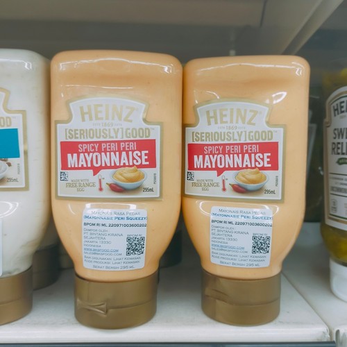 

pekanbaru / heinz spicy peri peri mayonnaise 295ml / mayo / mayonais