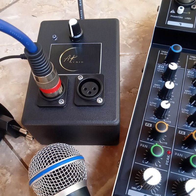 Penguat Audio Mic Dynamic Yang Masih Lemah Dengan XLR Balanced