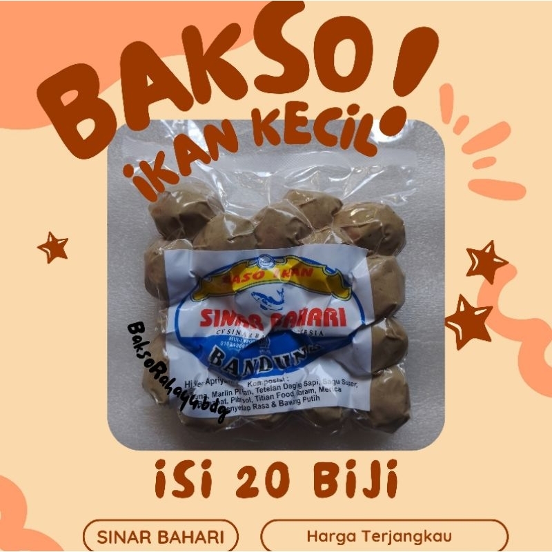 

BAKSO IKAN SINAR BAHARI Ukuran Kecil Putih - isi 20 butir
