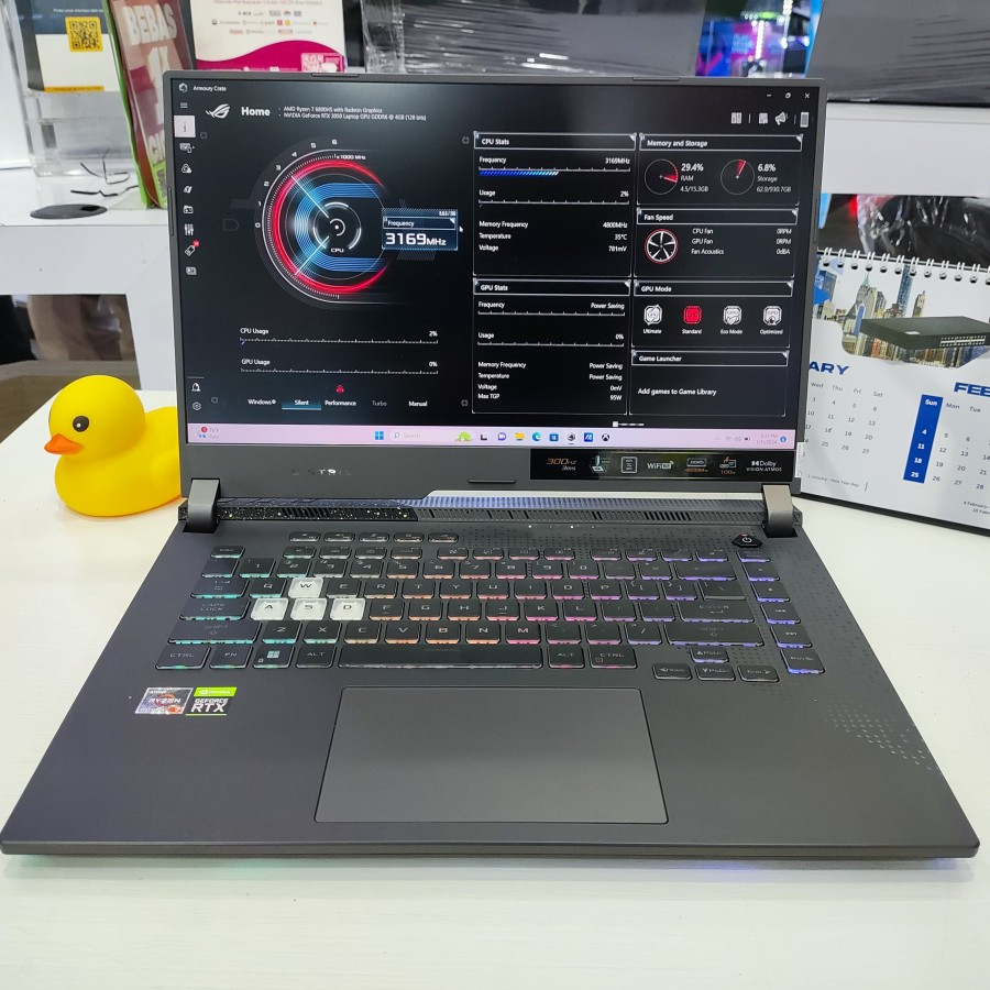 Laptop Gaming Asus ROG STRIX G15 G513RW AMD RYZEN 9 6900HX 32GB DDR5 2TB RTX3070TI 15.6 WQXGA IPS 16