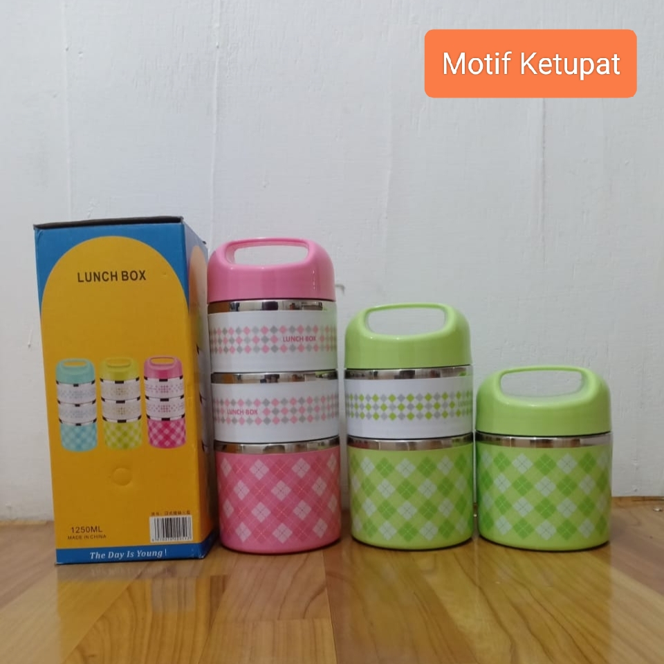 RANTANG STAINLESS LUNCH BOX / KOTAK MAKAN LUNCH BOX STAINLESS