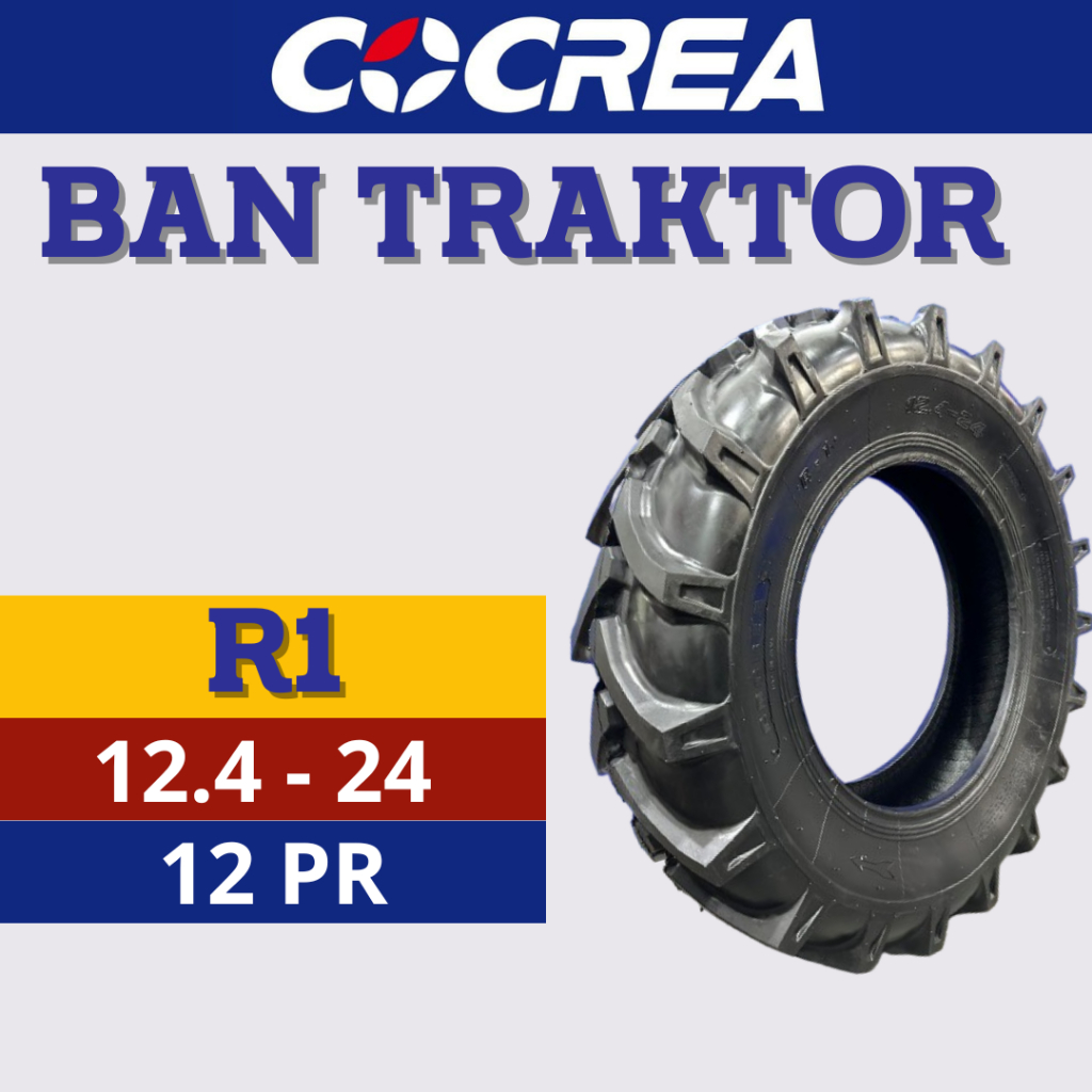 ANEKA BAN COCREA Ban Traktor 12,4-24 12PR R1 ban traktor