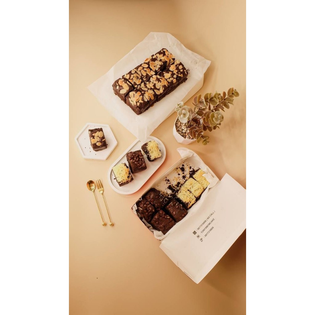 

Tony's Mom brownies topping mix choco cheese