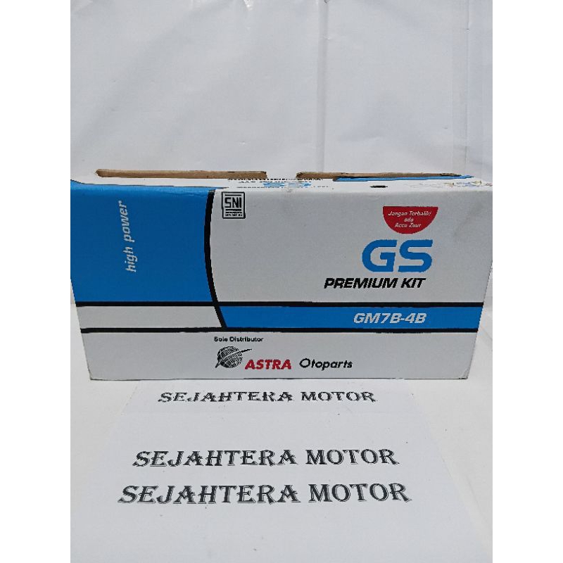 Baterai Aki GS GM7B-4BKIT untuk motor TIGER/SCORPIO,NUOVO/DLL
