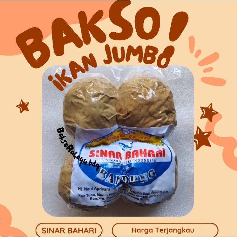 

BAKSO IKAN SINAR BAHARI JUMBO ISI MERCON - ISI 4 Butir