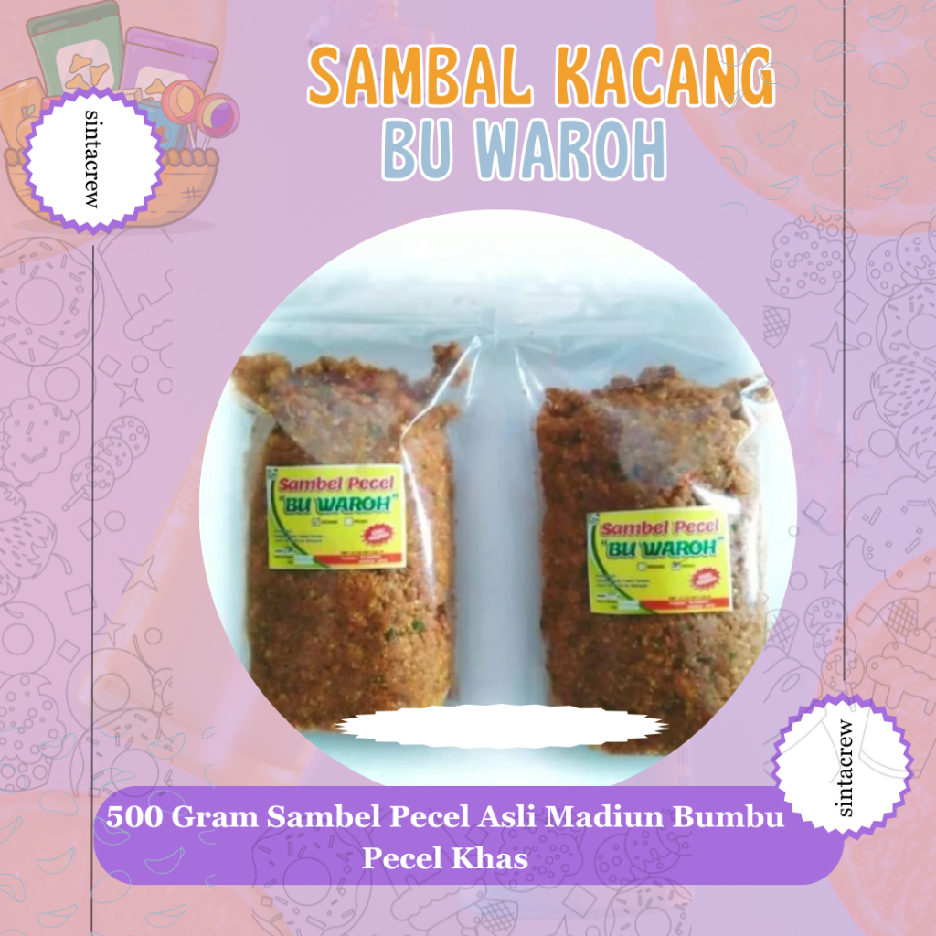 

500 Gram Sambel Pecel Asli Madiun [Bisa COD] Bumbu Pecel Khas