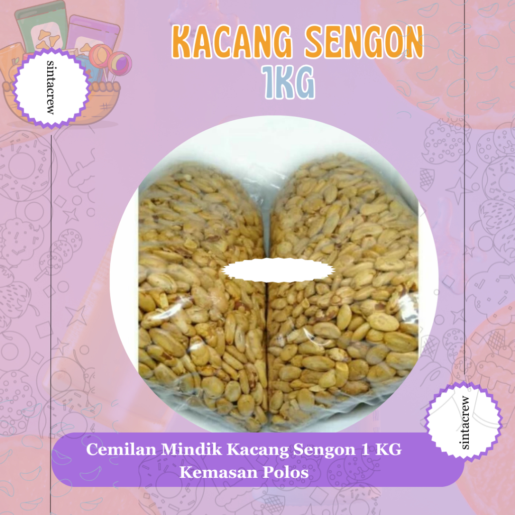 

Cemilan Mindik Kacang Sengon 1 KG Kemasan Polos