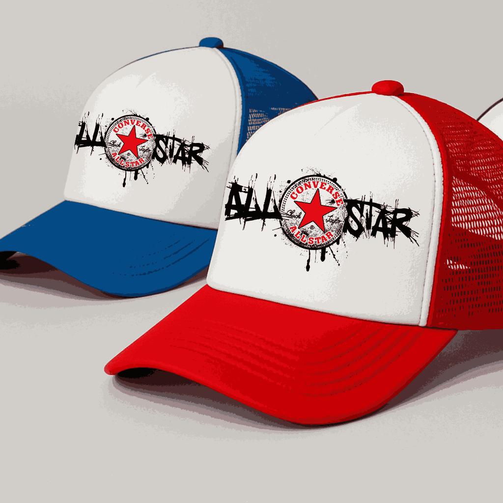 Topi Trucker Custom Sablon DTF