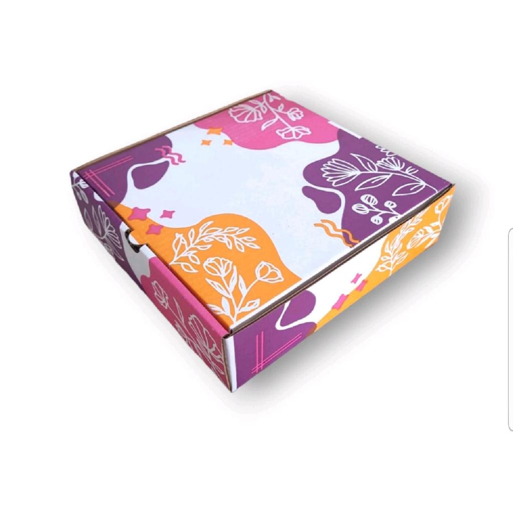 Box ukuran 20x20x7 cm Kardus Custom Box Karton Polos Hampers Pizza Nasi Kardus Ulang Tahun