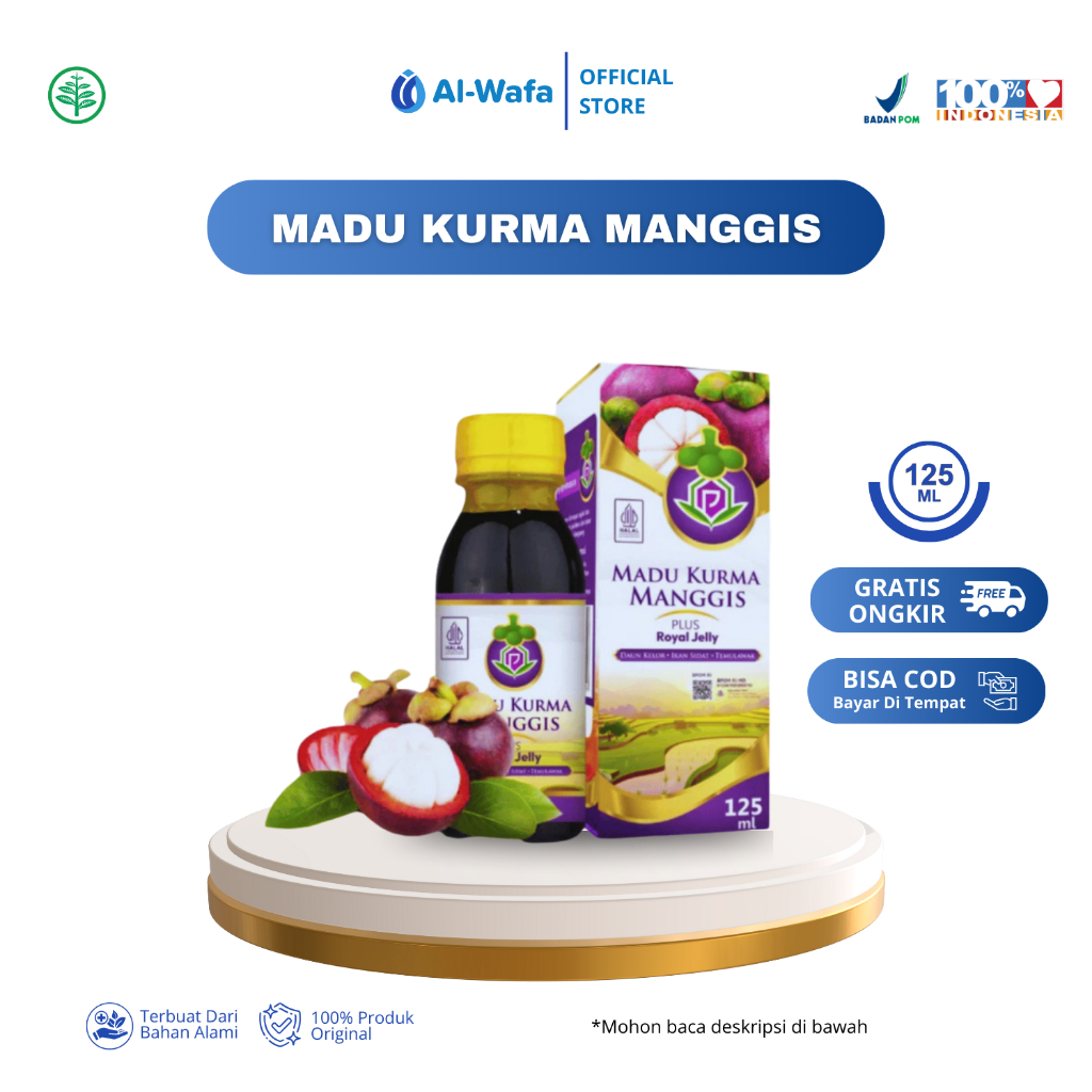 

KURMA MANGGIS - Madu Kurma Manggis Plus Royal Jelly | Habbatussauda 125ml