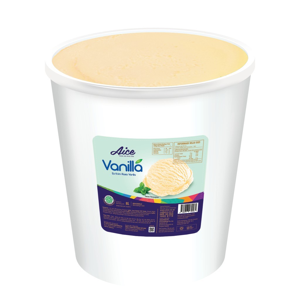 

Ice Cream Aice Vanilla 8L
