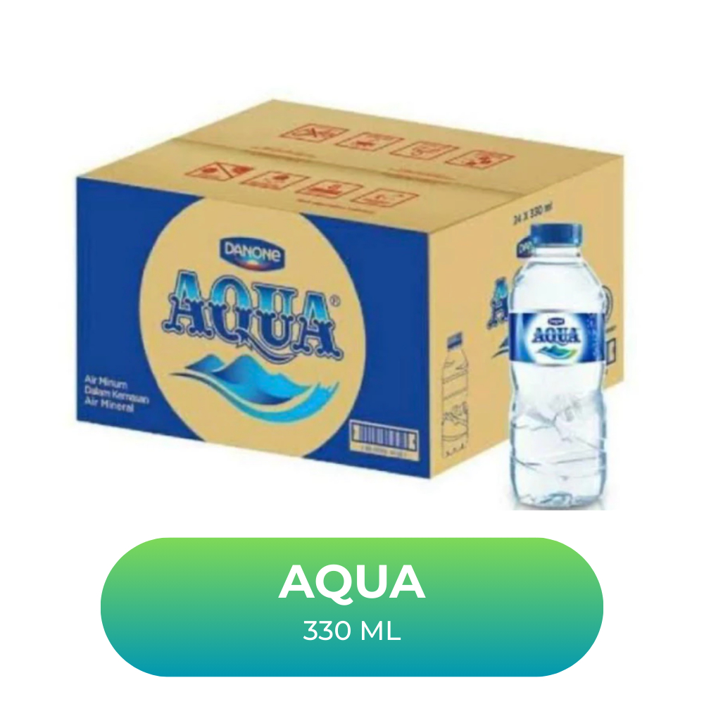 Aqua Botol 330ml - Aqua Kecil