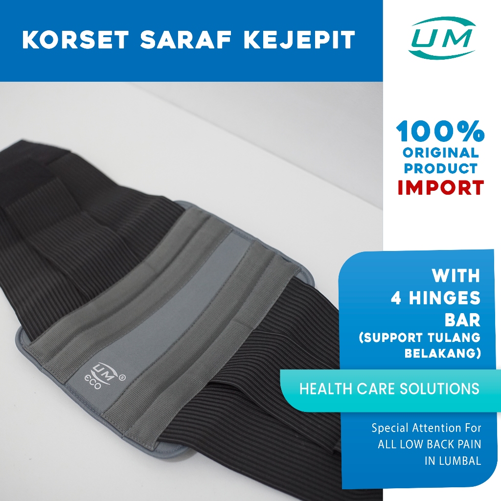 LdQ UM Lumbo Sacral Belt Korset HNP Saraf Kejepit Korset Lumbal Korset Pinggang Korset Modern
