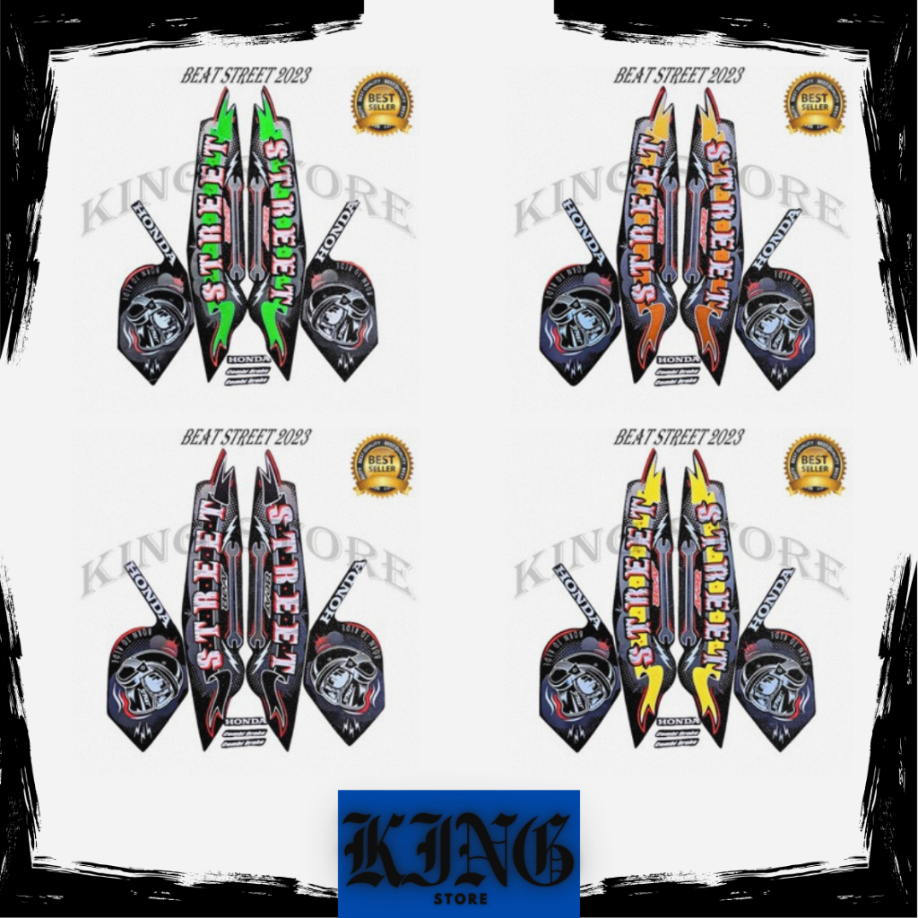 Stiker Striping Honda Beat Street 2023- List Stiker Standar Beat Street 2023
