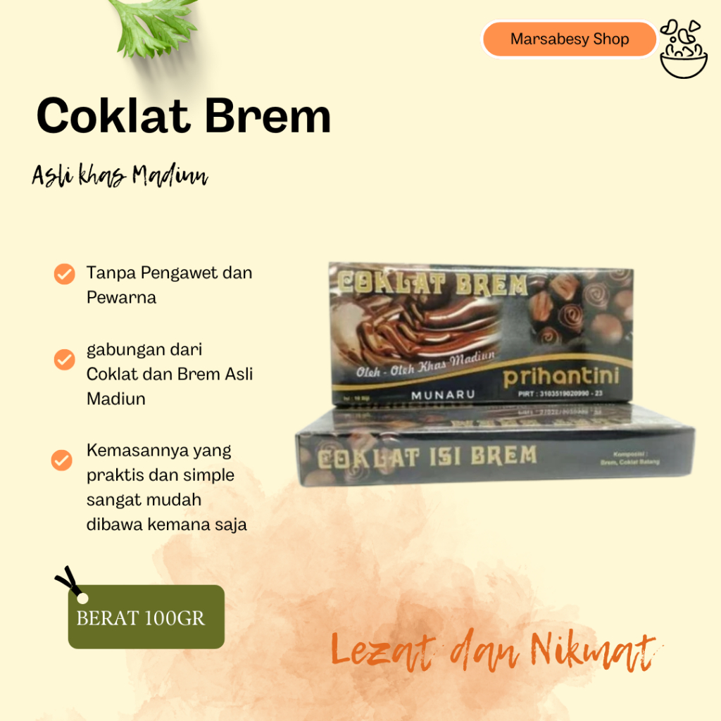 

NEW [Promo] Coklat Brem Dibalut Cokelat Oleh Oleh Khas Madiun MURAH BERKUALITAS