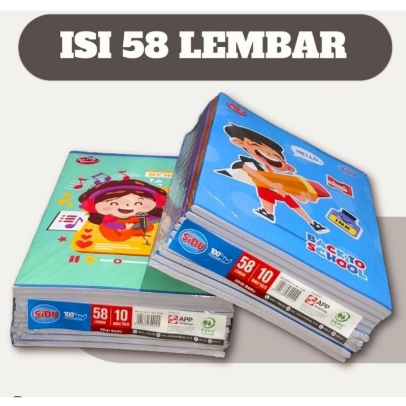 

Buku sidu isi 58 & 38 lembar (pack)