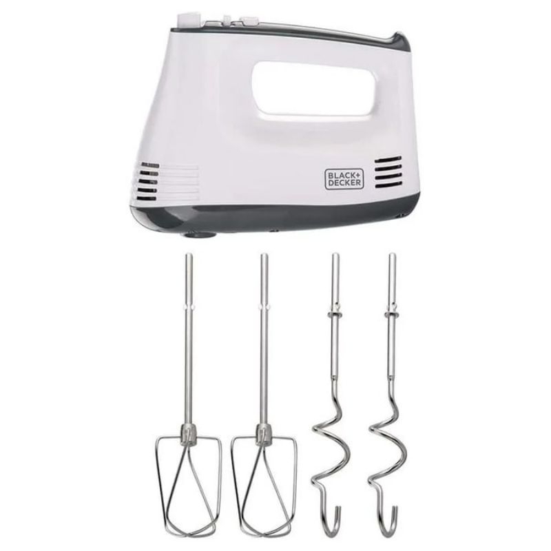 Mixer Tangan Black+Decker M350-B5 5 Kecepatan Stainless Steel