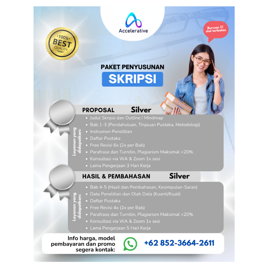 Paket Parsial SKRIPSI - Silver - BAB 1-3 atau BAB 4-5