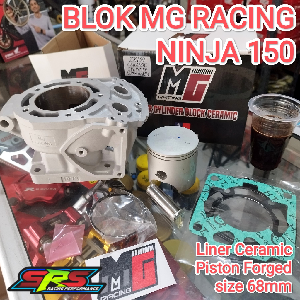 MG RACING BLOK CERAMIC ZX150 ninja r/rr borup ceramic blok ninja 68 pin 15 FULLSET