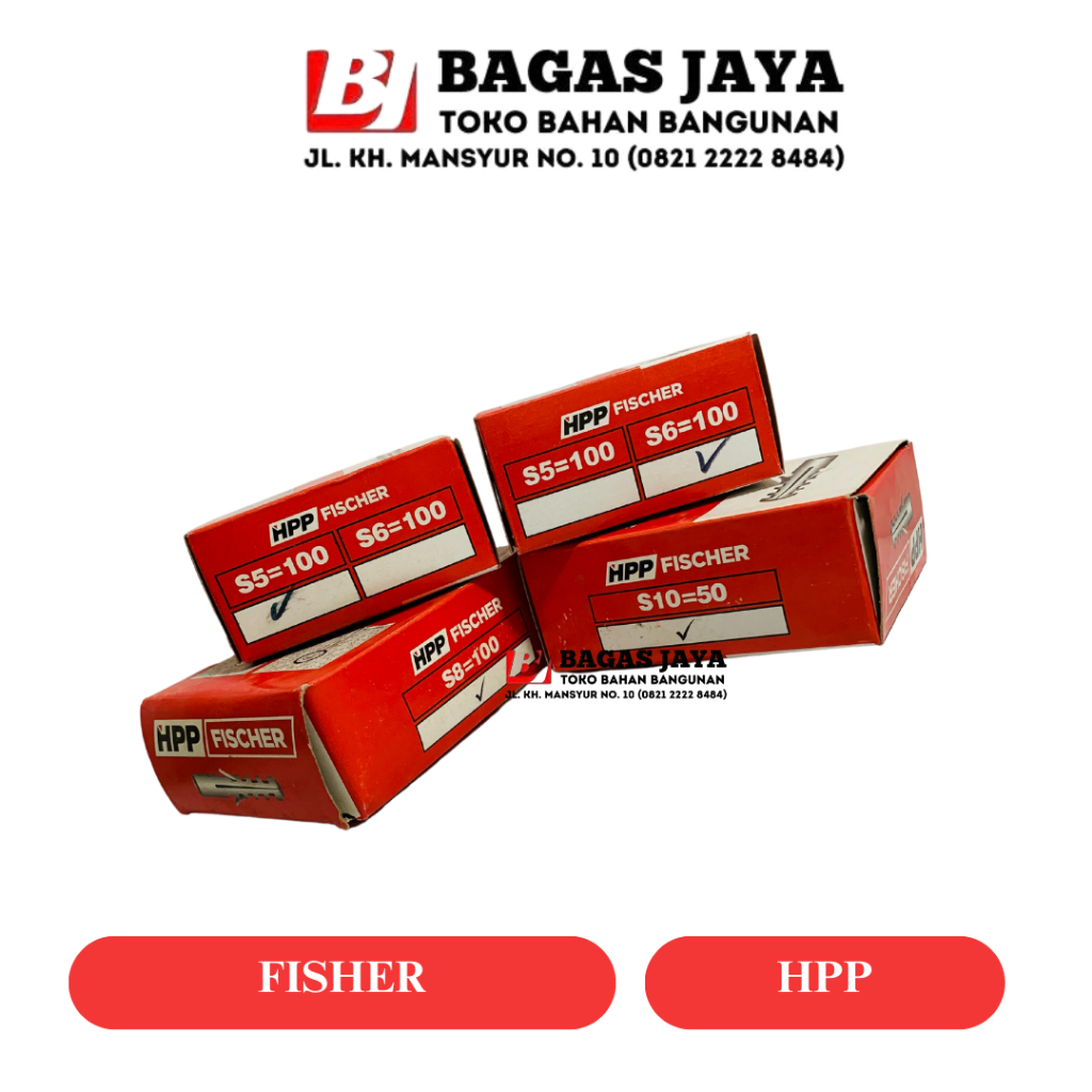 Fisher HPP / Fisher Tanpa Sekrup / Fisher S5, S6, S8, S10, S12
