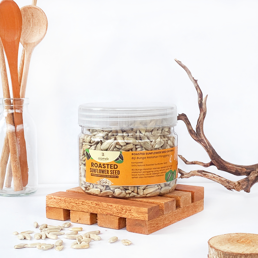 

ALAMEE Kuaci Bunga Matahari Biji Sunflower Seed Panggang Roasted Sun Flower 125gr