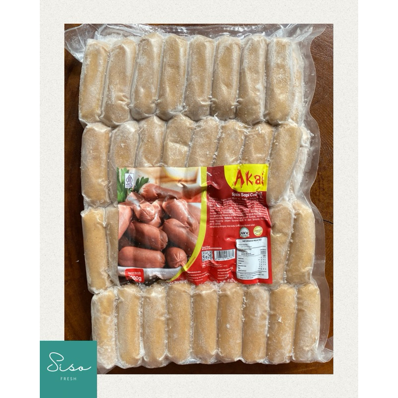 

Akai Sosis Sapi Cocktail 1 Kg / Sosis Sapi 1 Kg