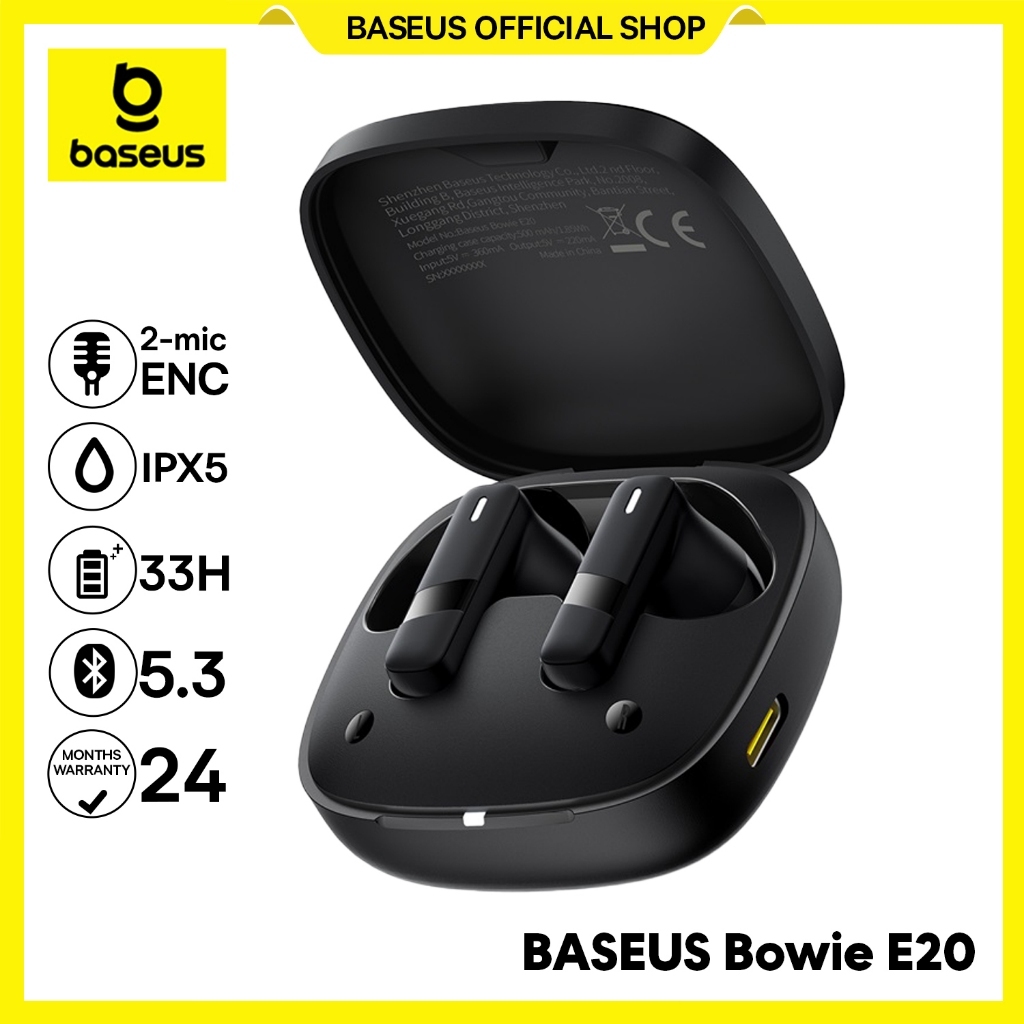[Promo SPL] Baseus Bowie E20 TWS Mini True Wireless Bluetooth Earphones IPX 5
