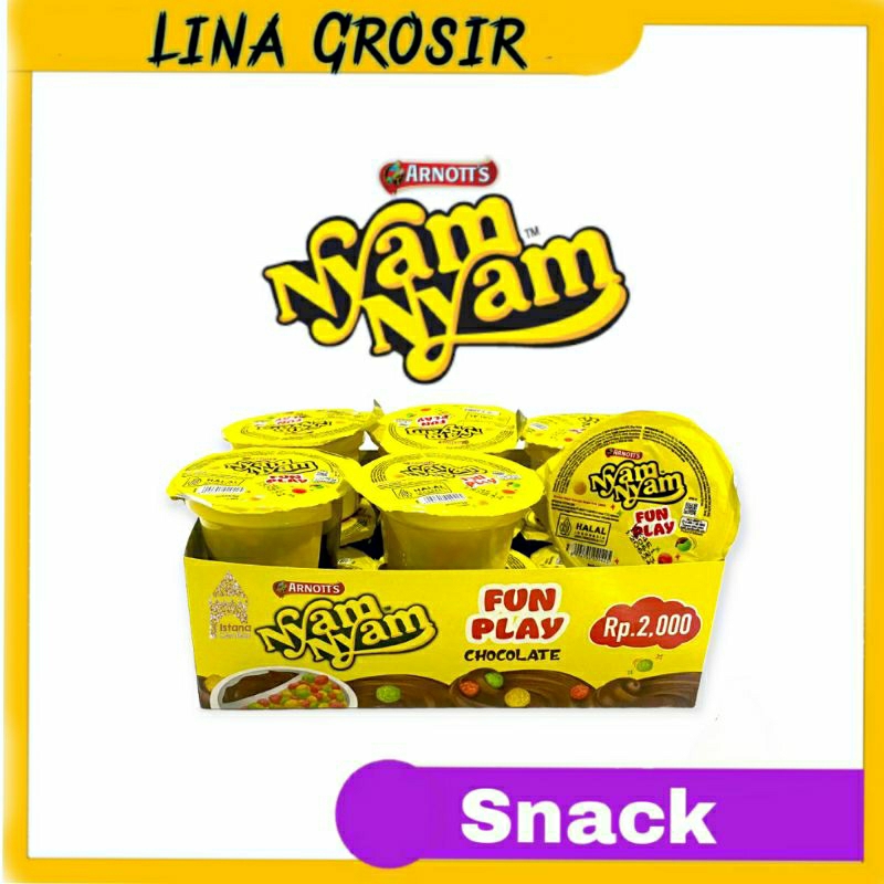 

Arnotts Nyam Nyam Funplay Chocolate @isi 12pcs