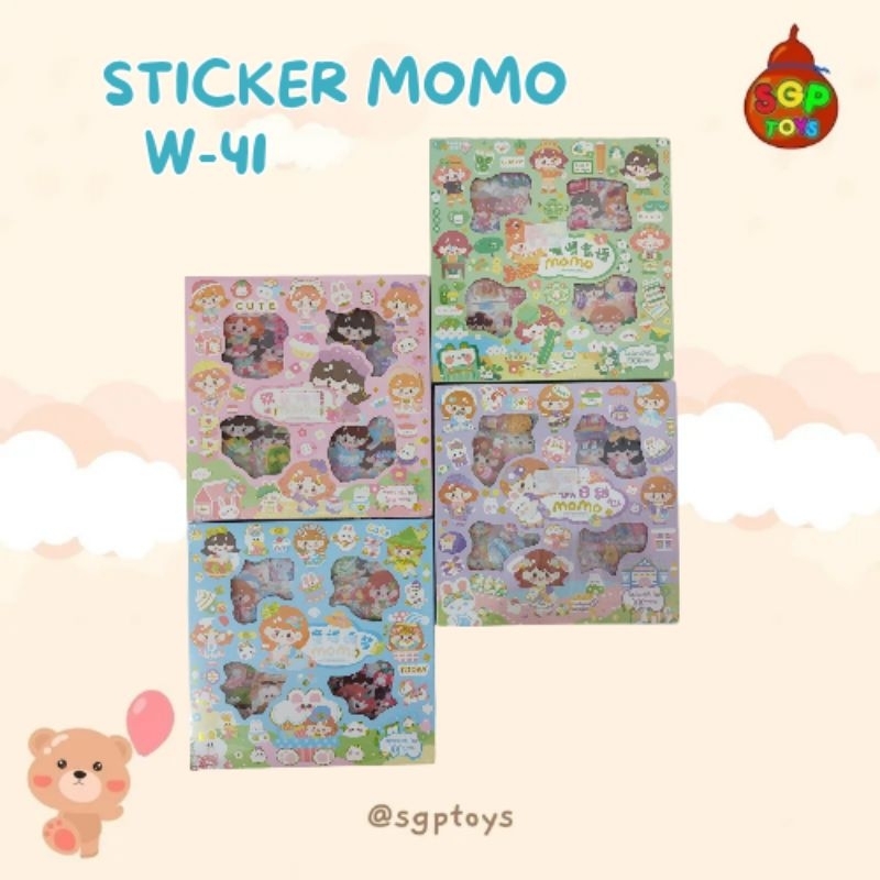 MAINAN STICKER MOMO W-41 (DAPAT 3 PACK)