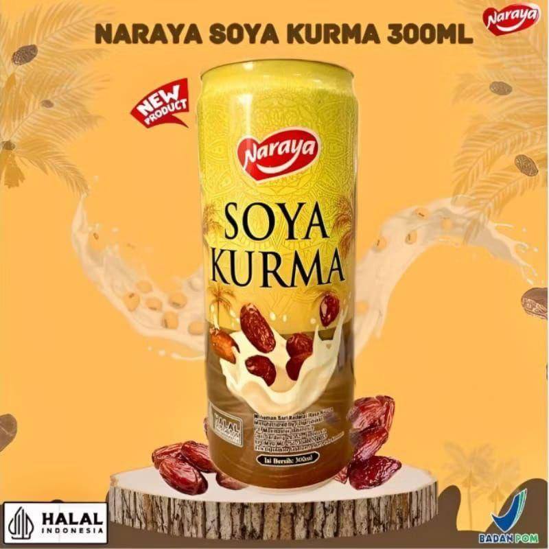 

Soya kurma naraya 300ml/ minuman soya kurma susu kedelai kurma