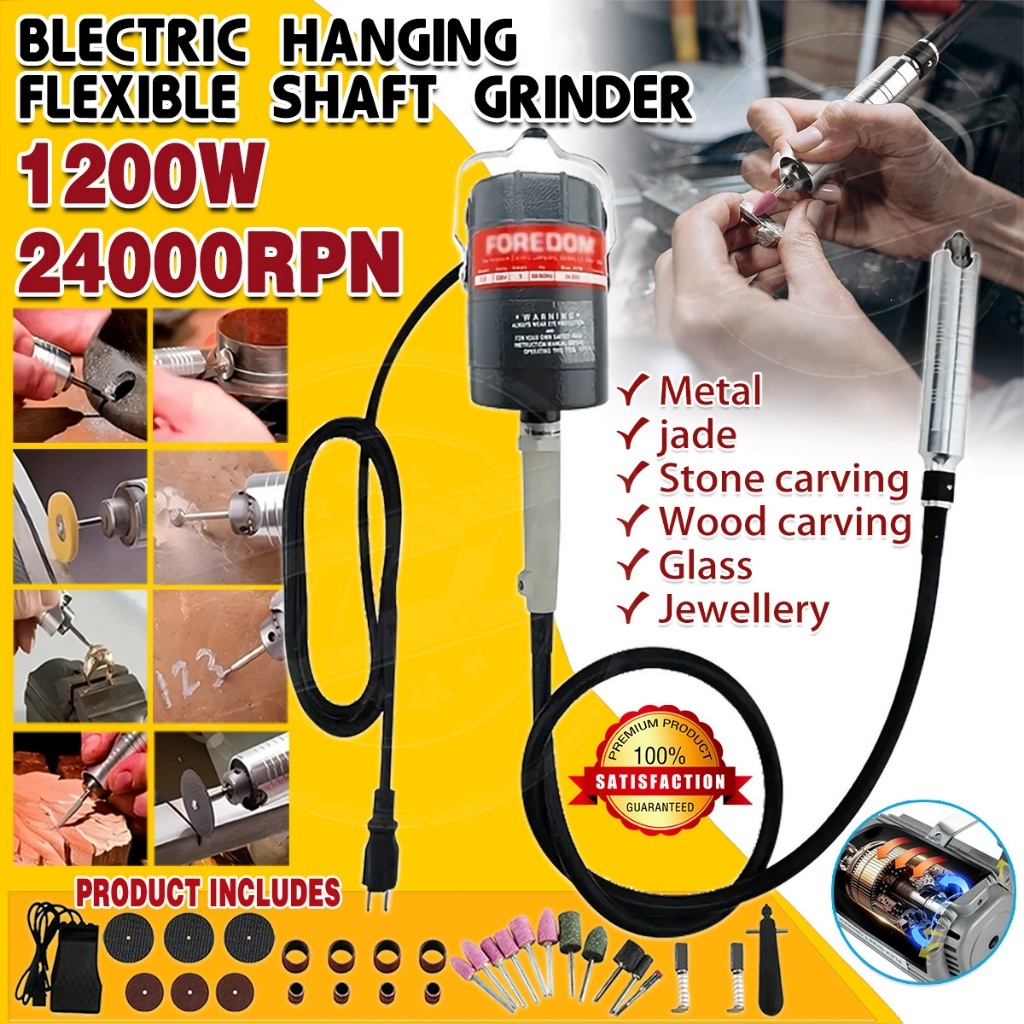 CC30 Mesin Bor Gantung Foredom Searah Type CC30 Alat Bor Cunner Tunner Cuner Korek Motor Kerajinan E