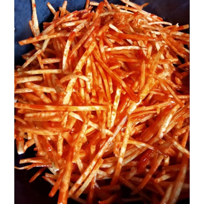 

Keripik Stik Ubi Pedas Manis Balado 100g 1 Ons