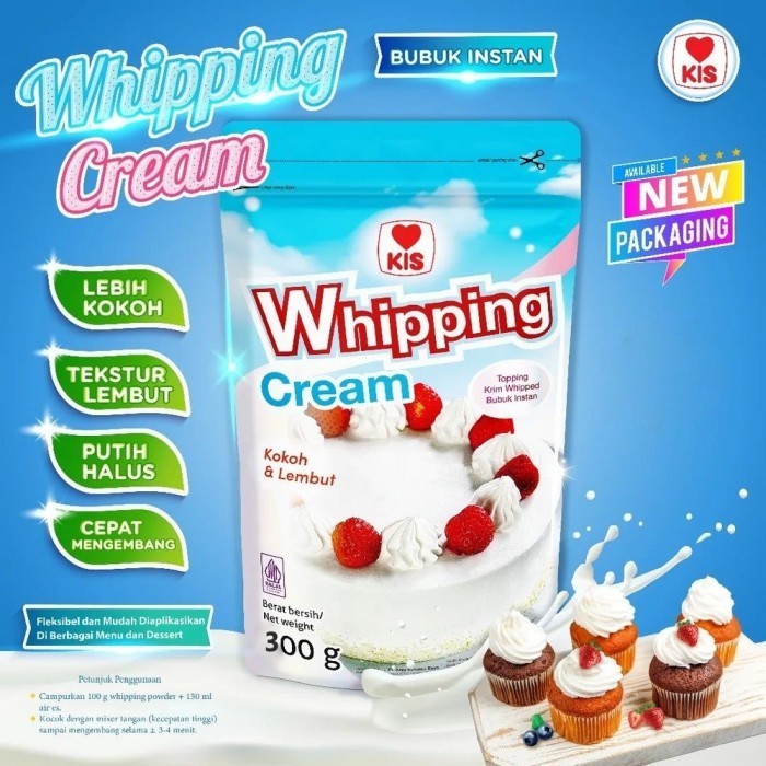 

KIS Whipping Cream Powder 300gr / Whip Cream Instant