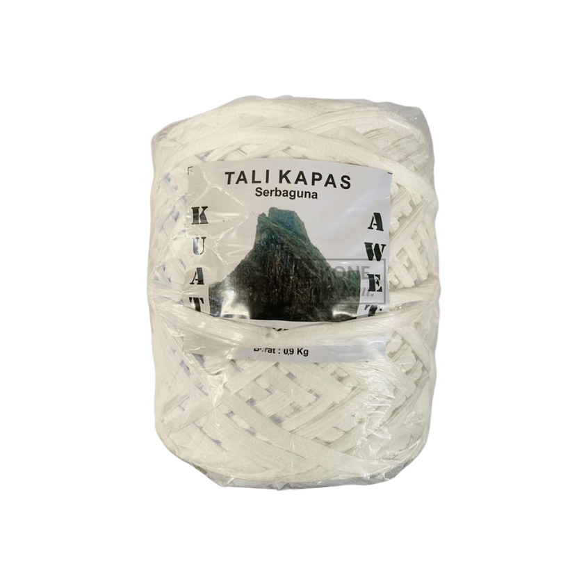 

Tali salaran Tali kapas serbaguna berat 900gr dari CAP KELUD