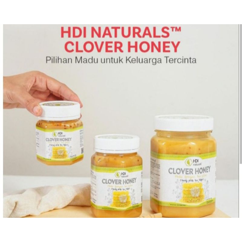 

madu clover honey 1kg,500gr,250gr asli 2028 free sendok kayu