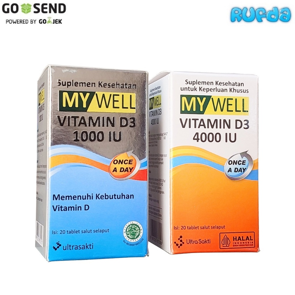 MyWell Vitamin D3 1000 4000 IU Suplemen Kesehatan 1000IU 4000IU