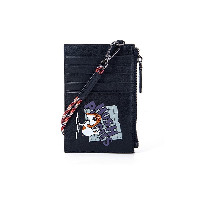 HUSH PUPPIES - Jason Card Holder / Wallet KULIT ASLI - BLACK