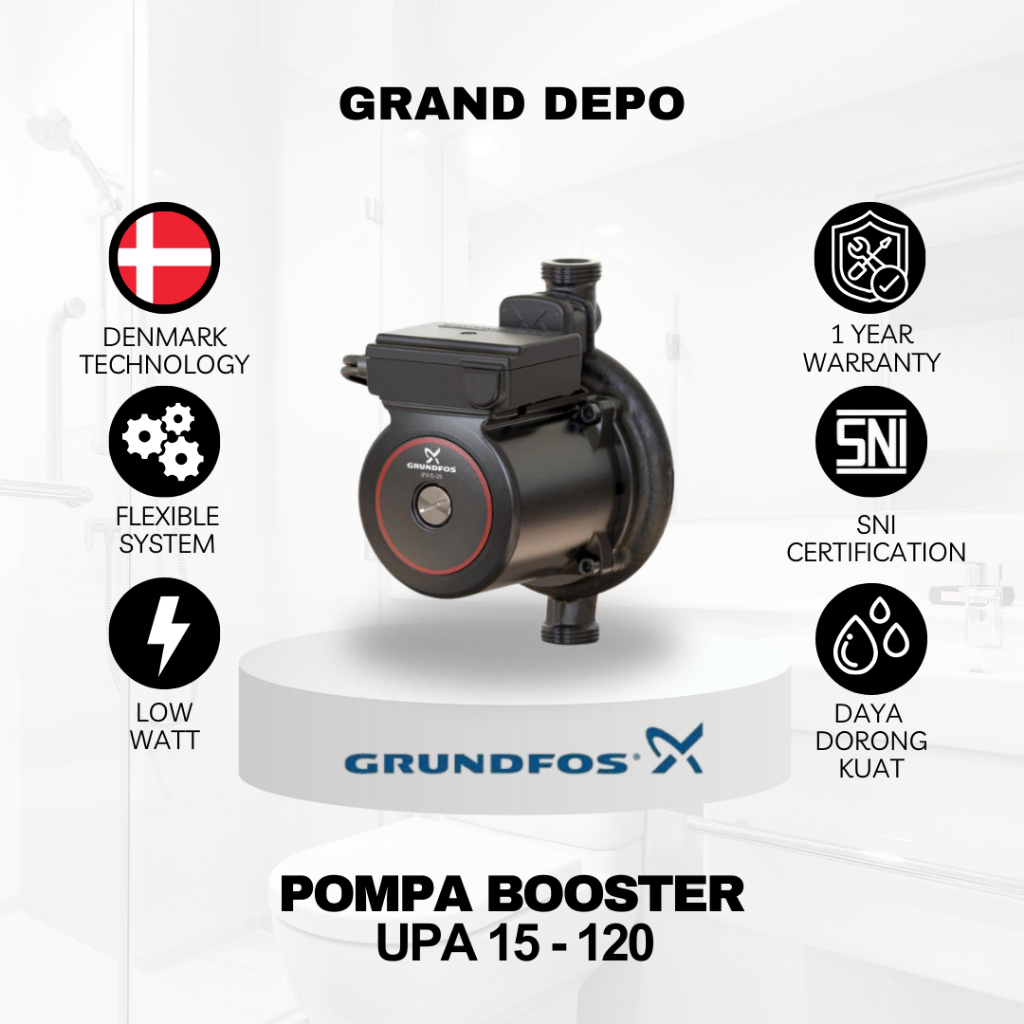 Grundfos Pompa Air Booster UPA 15 120  / Pompa Dorong Grundfos