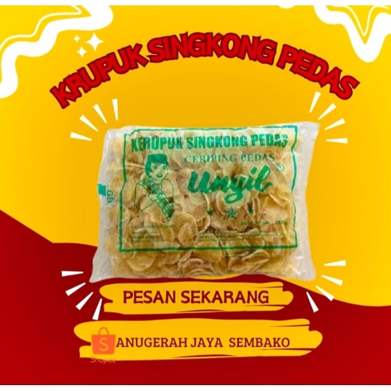 

Keripik singkong pedas unyil/ceriping pedas 250gr