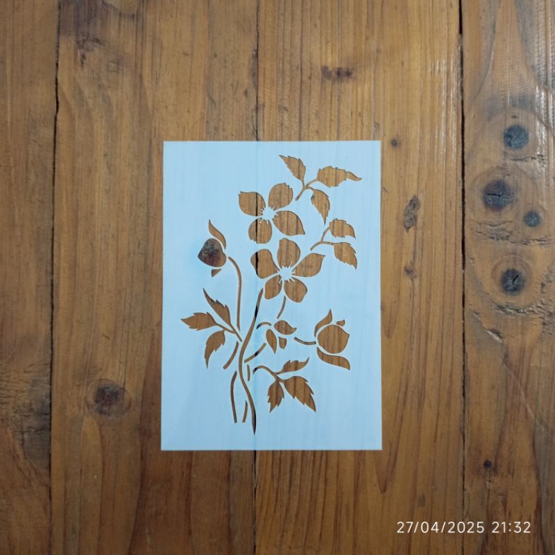 

[Bcalleigh Stencil] - Stencil / Cetakan Bunga Mini - Ukuran A6, A5 ,A4 - Bisa dipakai berulang.