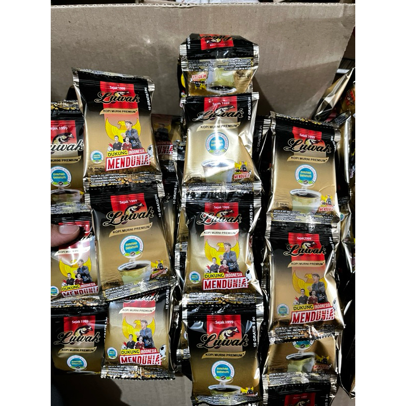 

Kopi Luwak Isi 15 Sachet Murni Mini (Kopi Hitam) 1 Renteng X 6,5 Gram