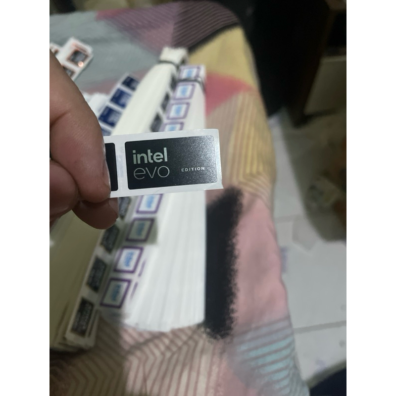 Sticker stiker intel EVO edition original
