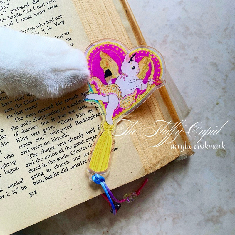 

pembatas buku | bookmark acrylic Cupid Fluffy Daphne Lovely