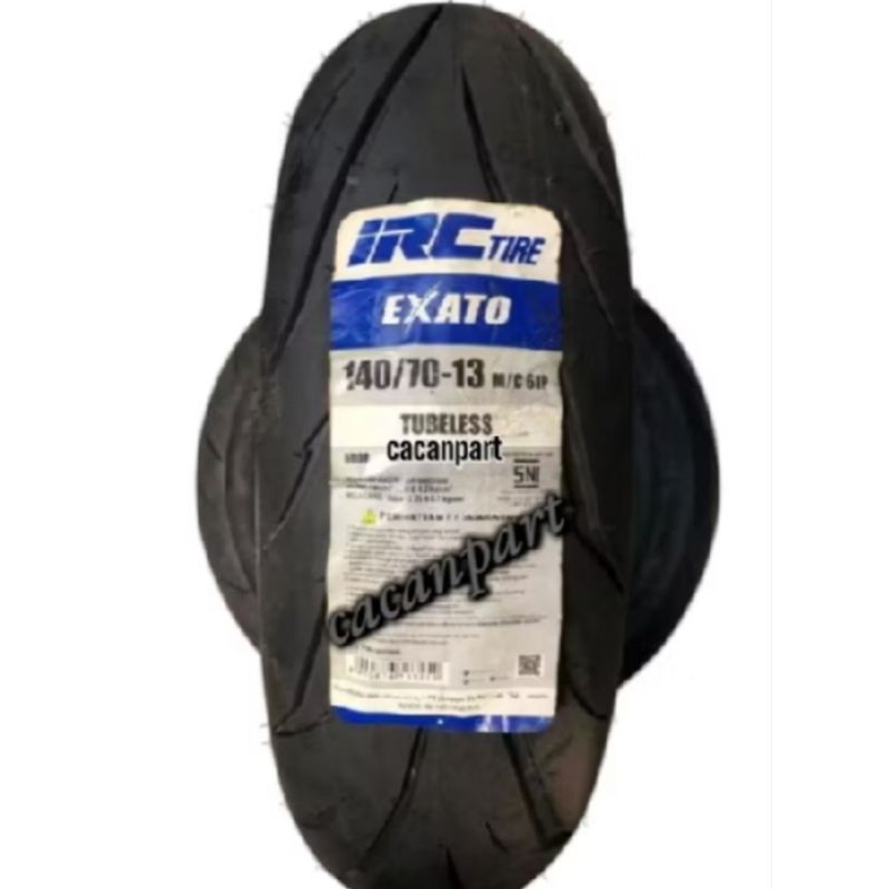 BAN BELAKANG NMAX ADV 150 RING 13 UPSIZE  UKURAN 140/70-13 IRC TUBLESS EXATO ORIGINAL IRC