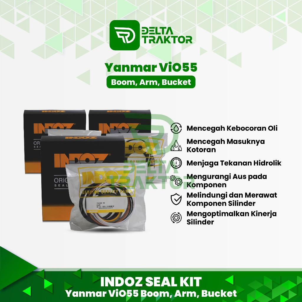 Seal Kit INDOZ Yanmar ViO55 Boom, Arm, Bucket (Mini Excavator)