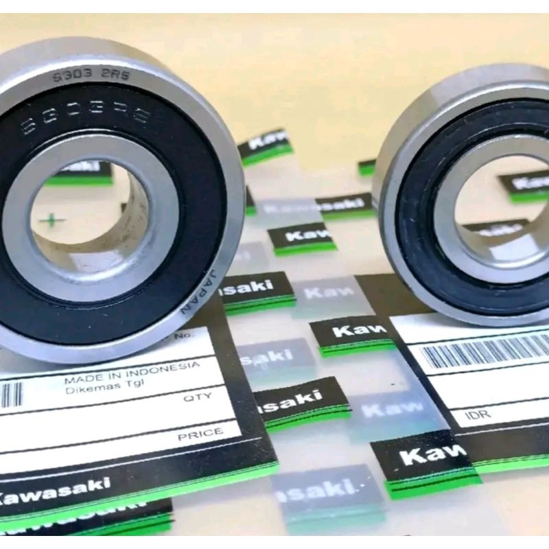 bearing Roda belakang kawasaki ninja 250 karbu/fi 2 pcs 6303-6203