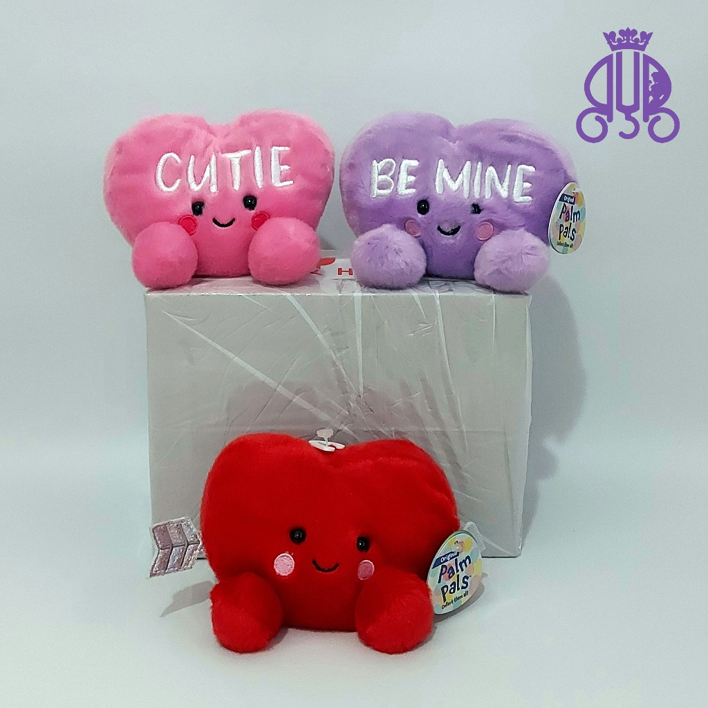 Boneka Palm Pals bentuk hati | love shape plush
